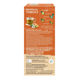 Organic India Revitalise Throat Tea Bags 25
